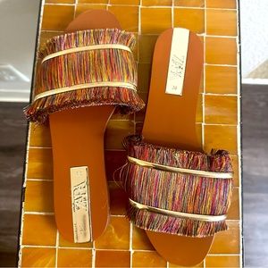 Zara fringe sandals from 2021 size 36